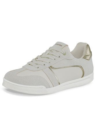 Tenis Urbanos Alegra Beige-Oro Croydon Para Mujer Croydon