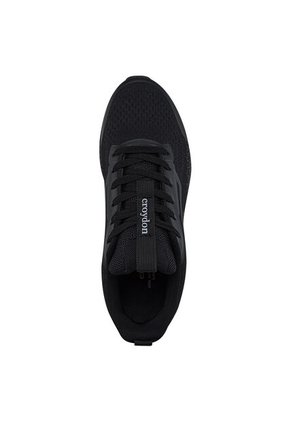Tenis Running Habar Negro-Negro Croydon Para Hombre