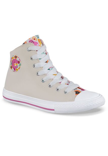 Botines Bubbie Alto Beige Croydon Para Niña