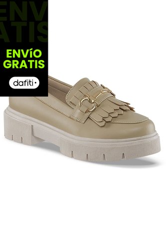 Mocasines Florist Beige Croydon Para Mujer Croydon