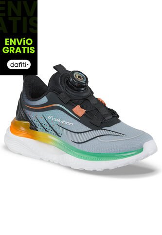 Tenis Running Virdox Verde-Negro Para Niño Croydon Croydon