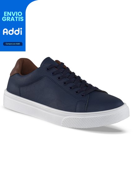 Tenis Urbanos Benji Azul Croydon Para Hombre