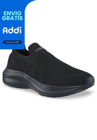 Tenis Para Caminar Wefer Negro-Negro Croydon Para Mujer Croydon