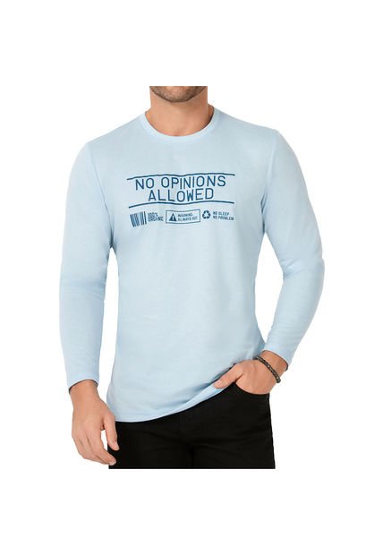 Camibuzo Federico Azul Celeste Para Hombre Croydon