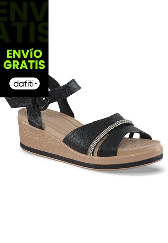 Sandalias Tacón Genoveva Negro Croydon Para Mujer Croydon