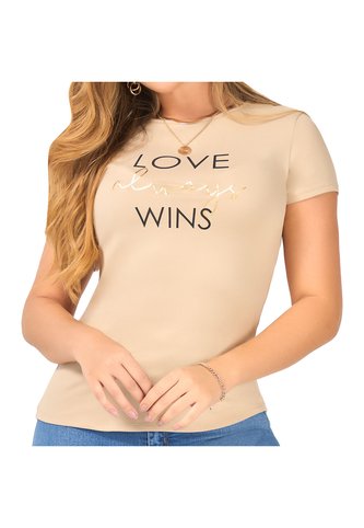 Camiseta Juliana Caqui Para Mujer Croydon Croydon