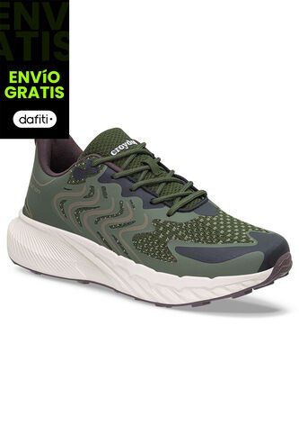 Tenis Running Krox Verde Osc Para Hombre Croydon Croydon