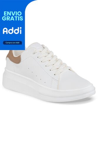 Tenis Urbanos Bera Blanco-Café Croydon Para Mujer Croydon