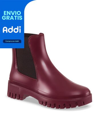 Botines Lluvia Kathie Vino Croydon Para Mujer Croydon