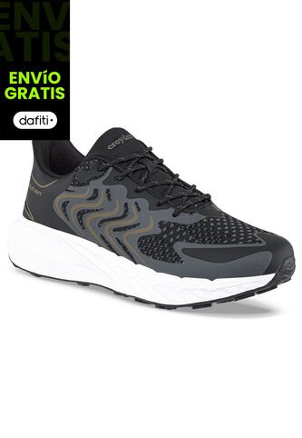 Tenis Running Krox Negro Para Hombre Croydon Croydon