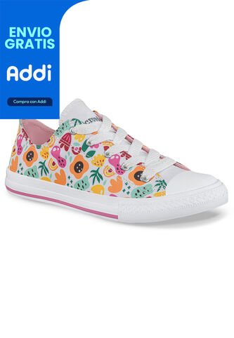 Tenis Casuales Mic Bajo Naranja Croydon Para Niña Croydon