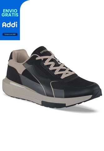Tenis Urbanos Fytep Negro-Gris Croydon Para Hombre Croydon