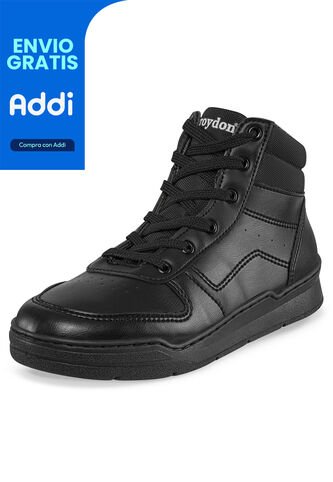 Tenis Colegio Roblo Bota Jr-2 Negro Croydon Para Niño Y Niña Croydon