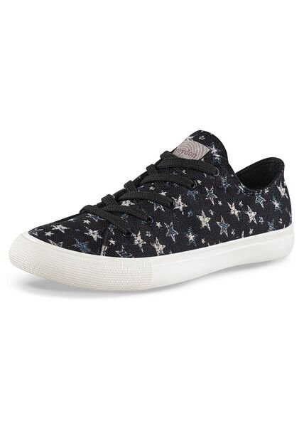 Tenis Budur Bajo Negro Croydon Para Mujer