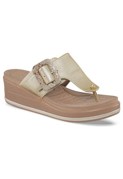 Sandalias Tacón Ivonne Oro Para Mujer Croydon