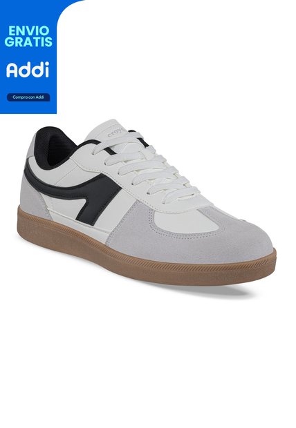Tenis Casuales Xokod Blanco Croydon Para Hombre