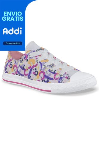 Tenis Casuales Mic Bajo Lila Croydon Para Niña Croydon