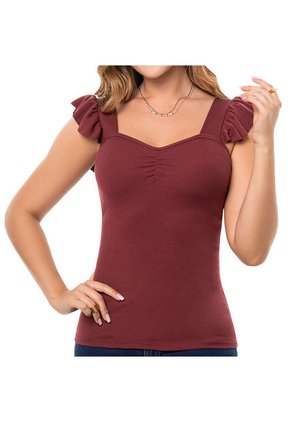Blusa Brigitte Vino Para Mujer Croydon