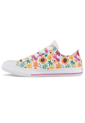 Tenis Casuales Mic Bajo Naranja Croydon Para Niña