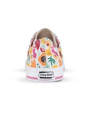 Tenis Casuales Mic Bajo Naranja Croydon Para Niña