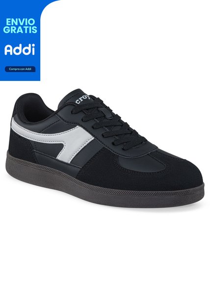Tenis Casuales Xokod Negro Croydon Para Hombre