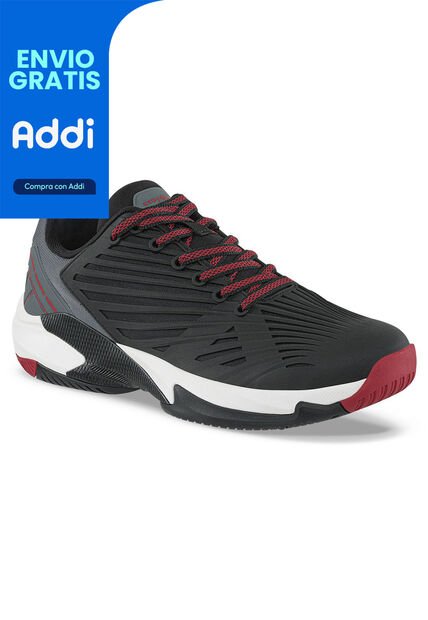 Tenis Entrenamiento Teppor Negro Croydon Para Hombre