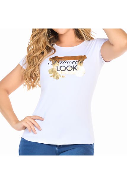 Camiseta Favorite Blanco Para Mujer Croydon