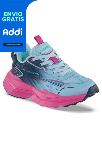 Tenis Running Mupira Azul O-Azul Croydon Para Niña Croydon