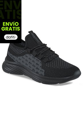 Tenis Running Trux Negro-Negro Para Mujer Croydon