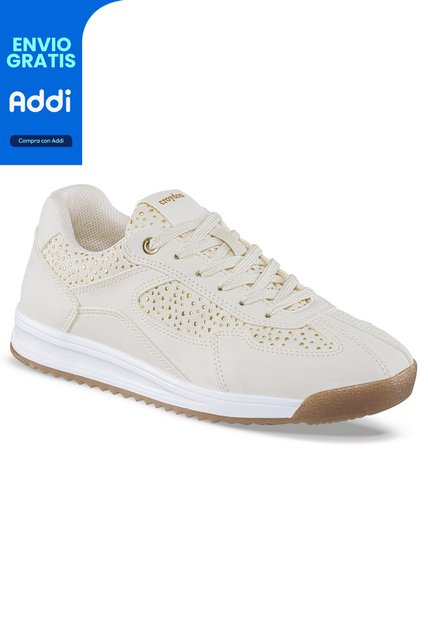 Tenis Urbanos Yarelis Beige Croydon Para Mujer