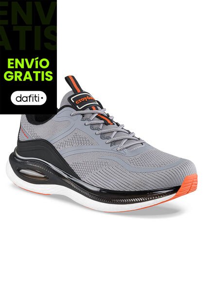 Tenis Running Tinor Gris Croydon Para Hombre