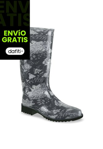Botas Lluvia Najya Negro Croydon Para Mujer Croydon