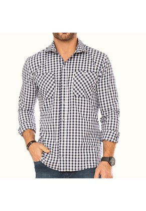 Camisa Juan Azul Para Hombre Croydon