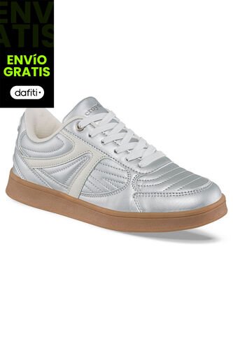 Tenis Urbanos Glyxar Plata Para Mujer Croydon Croydon