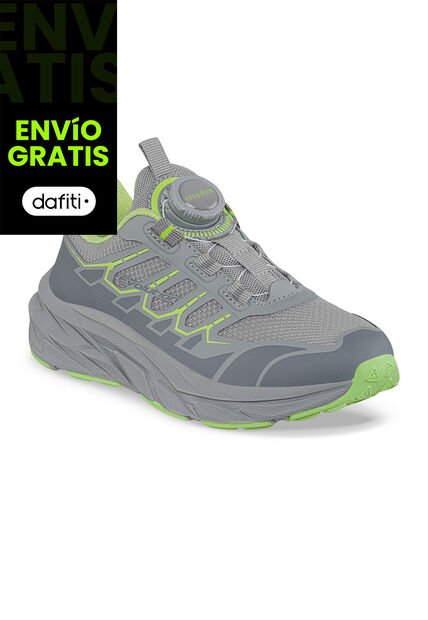 Tenis Running Kobro Gris Croydon Para Niño