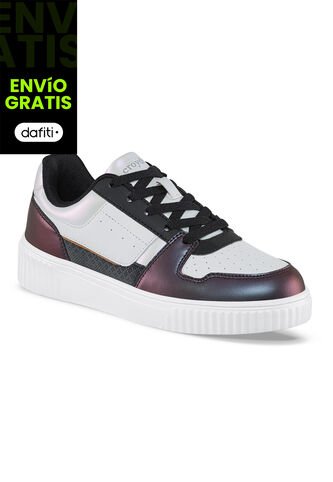 Tenis Urbanos Argenyx Blanco-Negro Para Mujer Croydon Croydon