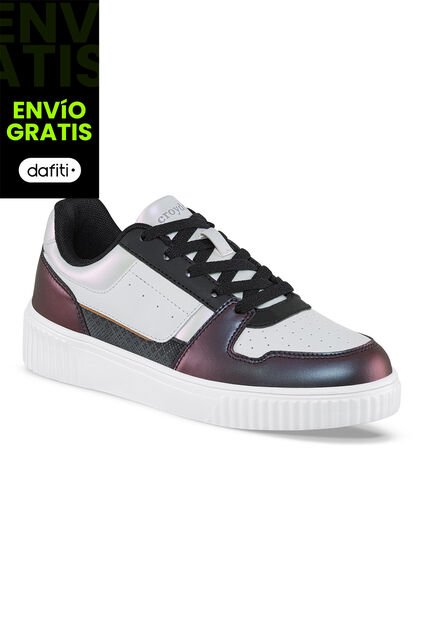 Tenis Urbanos Argenyx Blanco-Negro Para Mujer Croydon