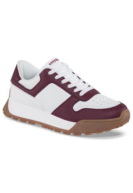 Zapatos Wunter Blanco-Vino Para Mujer Croydon