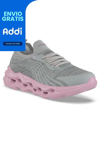 Tenis Para Caminar Nami Gris Croydon Para Mujer Croydon