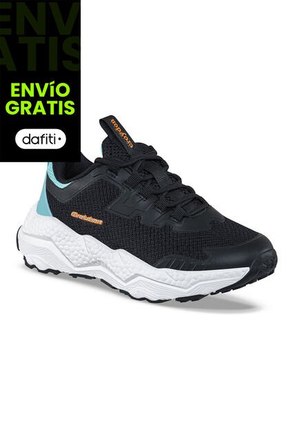 Tenis Running Simof Negro Croydon Para Niño