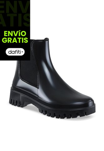 Botines Lluvia Kathie Negro Croydon Para Mujer Croydon