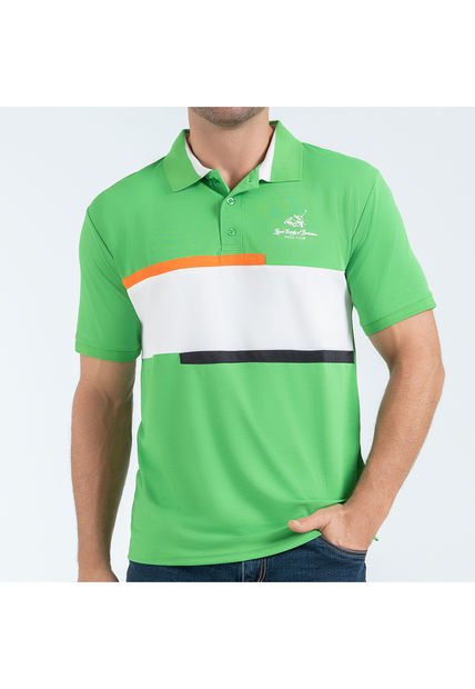 Camiseta Polo Marcos Verde Para Hombre Croydon