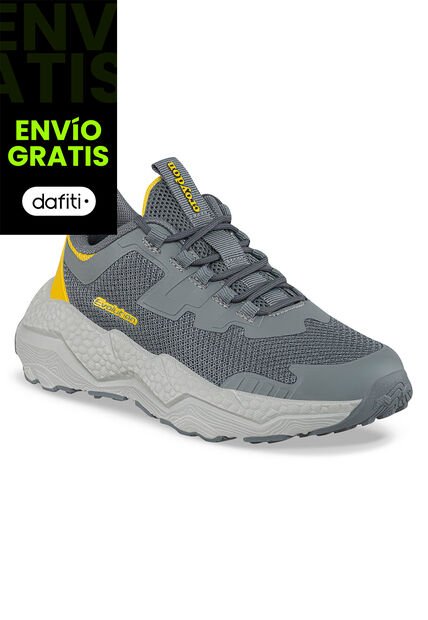 Tenis Running Simof Gris Croydon Para Niño