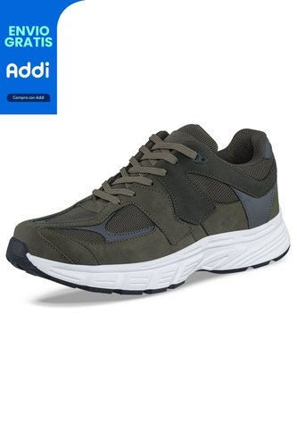 Tenis Urbanos Tyron Verde Militar Croydon Para Hombre Croydon