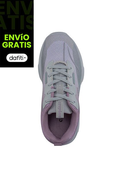 Tenis Running Flixk Gris Croydon Para Niña