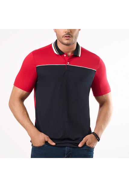 Camiseta Polo Anderson Rojo Para Hombre Croydon