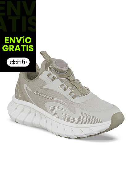 Tenis Running Pufit Beige Croydon Para Niña