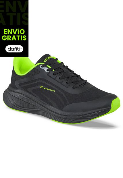 Tenis Running Velta Negro Para Hombre Croydon