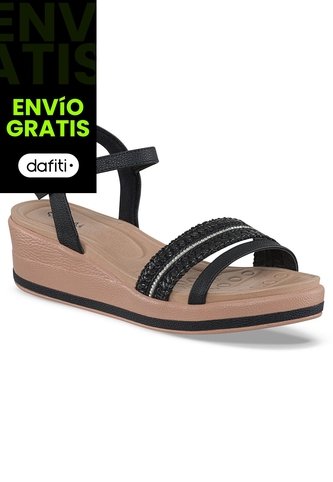 Sandalias Tacón Rosana Negro Para Mujer Croydon Croydon