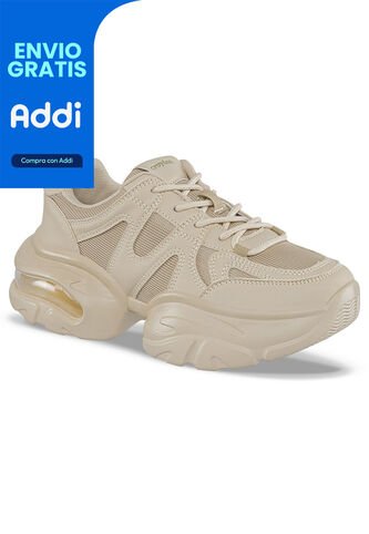 Tenis Urbanos Rini Beige Croydon Para Mujer Croydon